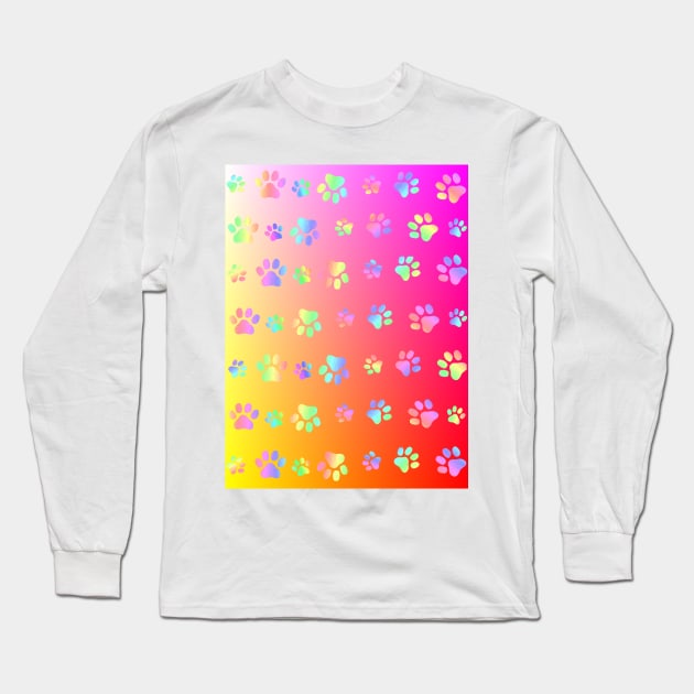 PUPPY Dog Paws Long Sleeve T-Shirt by SartorisArt1